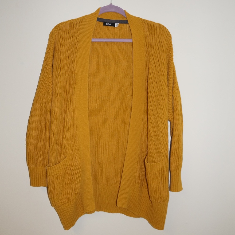 BDG Mustard Cardigan